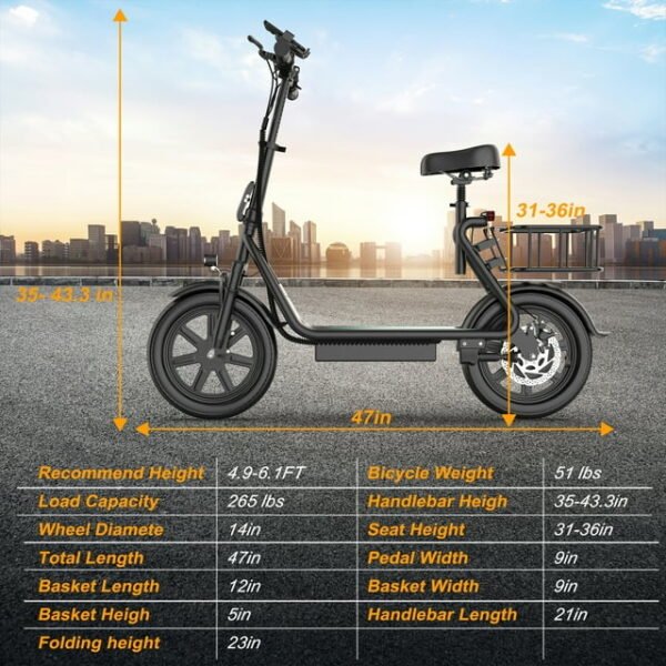 Buy electric scooter with seat - Image 4